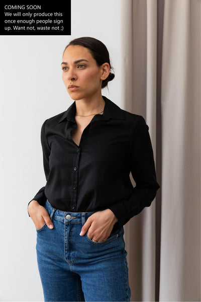 Classic women's shirt black side #color_black