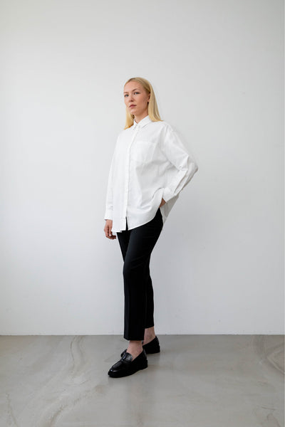 Oversized shirt organic cotton side #color_white